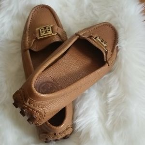 Tory Burch Kendrick Tumbled leather loafers